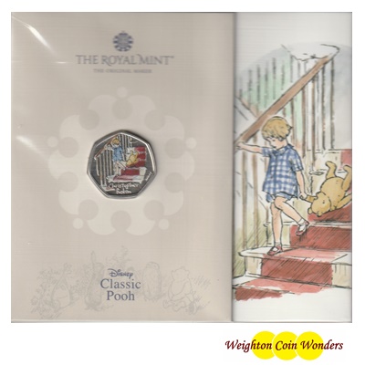 2020 BU 50p Coin Pack - Christopher Robin - Coloured